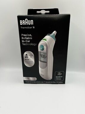 Braun ThermoScan 5 In-Ear Thermometer - White/Teal
